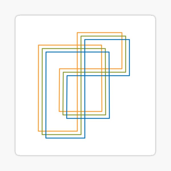Square Way 2 Sticker