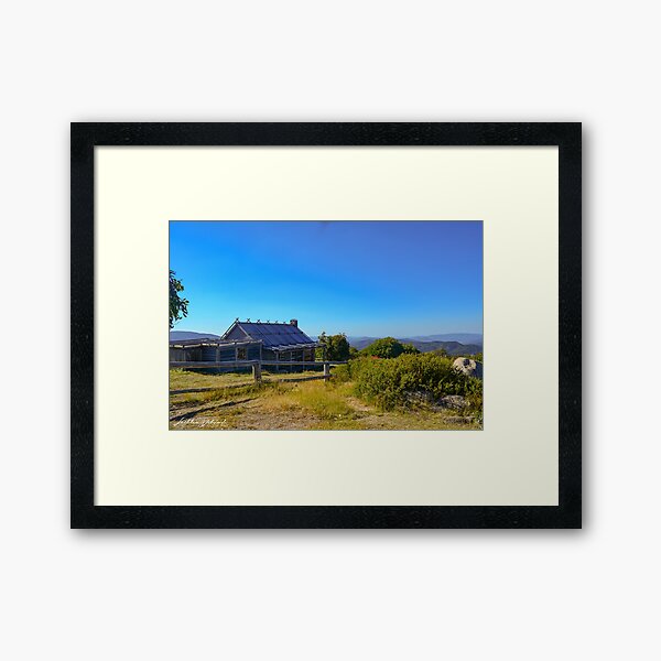 Craig's Hut Side Framed Art Print