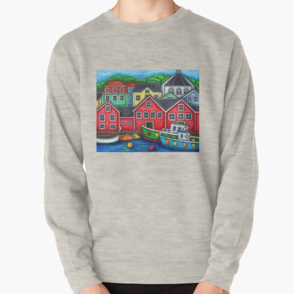 Colours of Lunenburg, Nova Scotia Pullover Sweatshirt