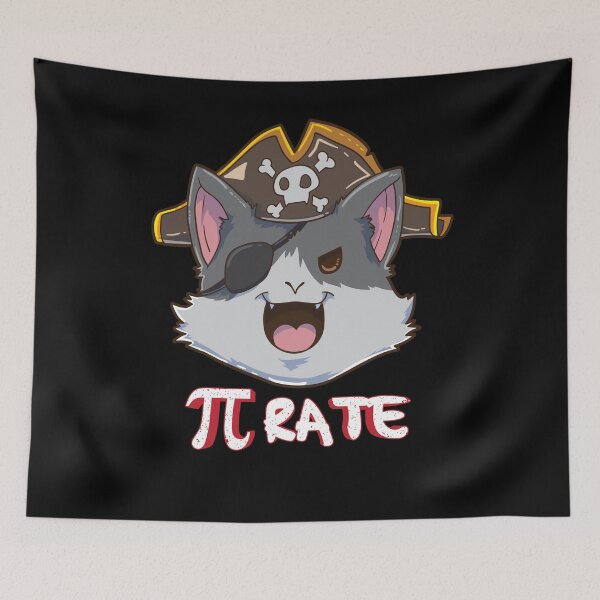 Item preview, Pi Cat Pirate designed and sold by 4tomic.