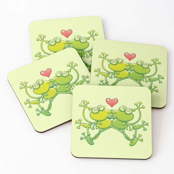 Item preview,  Couple of funny frogs in love kissing passionately  designed and sold by Zoo-co.