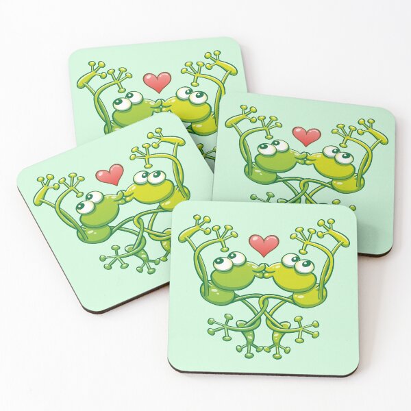 Item preview,  Frogs in love in amazing choreography of jumps and kisses  designed and sold by Zoo-co.