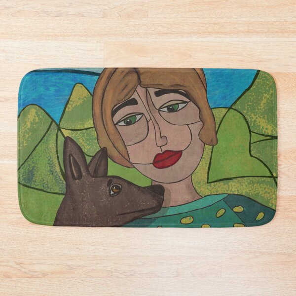 Item preview, A woman and her dog designed and sold by k9printart.