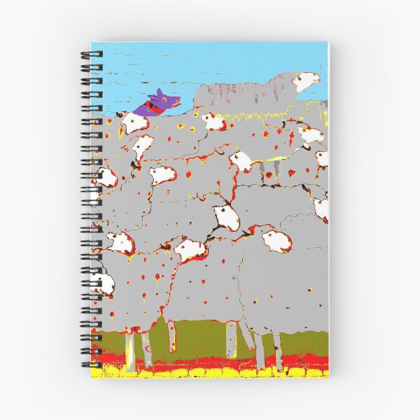 Item preview, Rounding up the Sheep 2 - GREY designed and sold by Lexa Harpell.