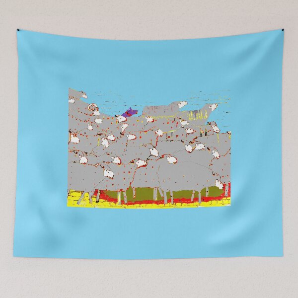 Item preview, Rounding up the Sheep 2 - GREY designed and sold by Lexa Harpell.
