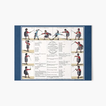 Angelo's The Guard's of the Highland Broad Sword' Art Board Print