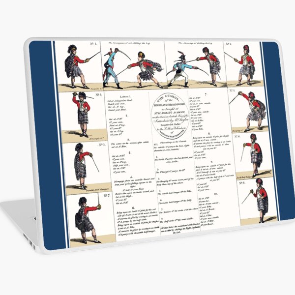 Angelo's The Guard's of the Highland Broad Sword' Laptop Skin