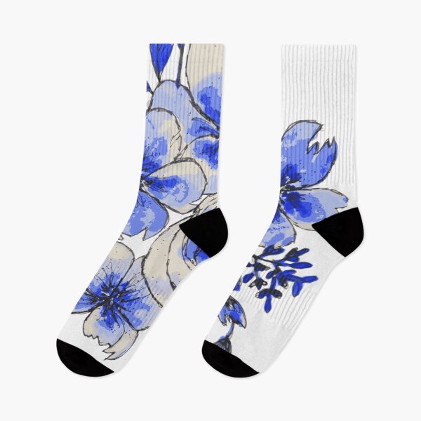 Item preview, Blue and White Bouquet of Flowers designed and sold by RosalieReeves.