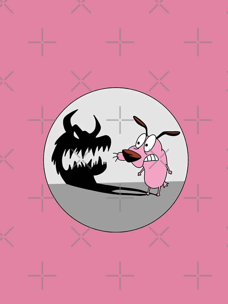 "Courage the Cowardly Dog Shadows" iPhone Case & Cover by