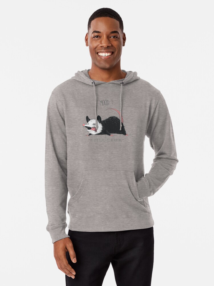 Alternate view of Mood Possum Lightweight Hoodie