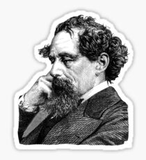 Charles Dickens portrait Sticker