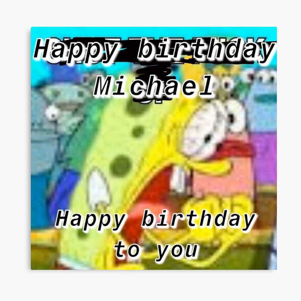 Impression Photo Joyeux Anniversaire Michael Par Boomerusa Redbubble