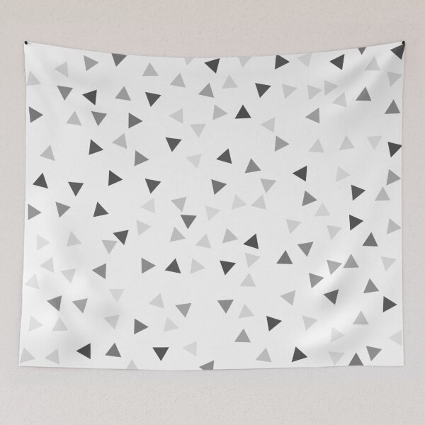 Item preview, Black and gray triangles on white background designed and sold by designer437.