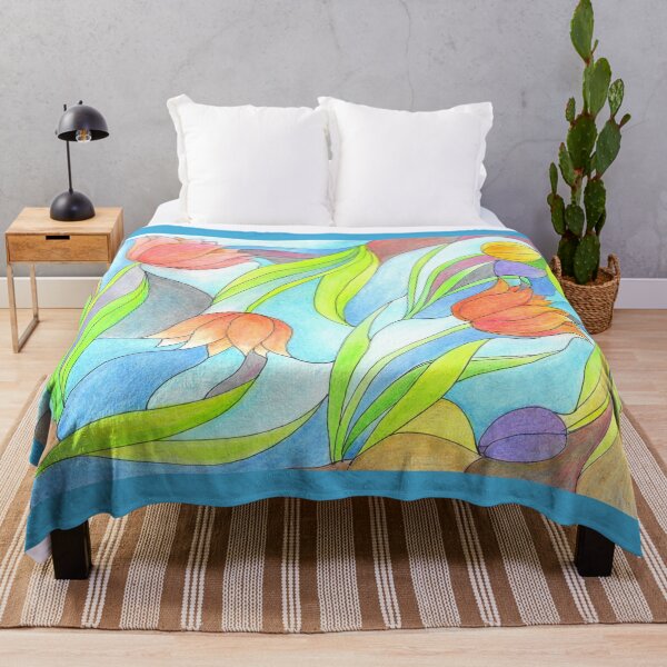 Item preview, Floral Pattern "Stylized Tulips" designed and sold by CarolineLembke.