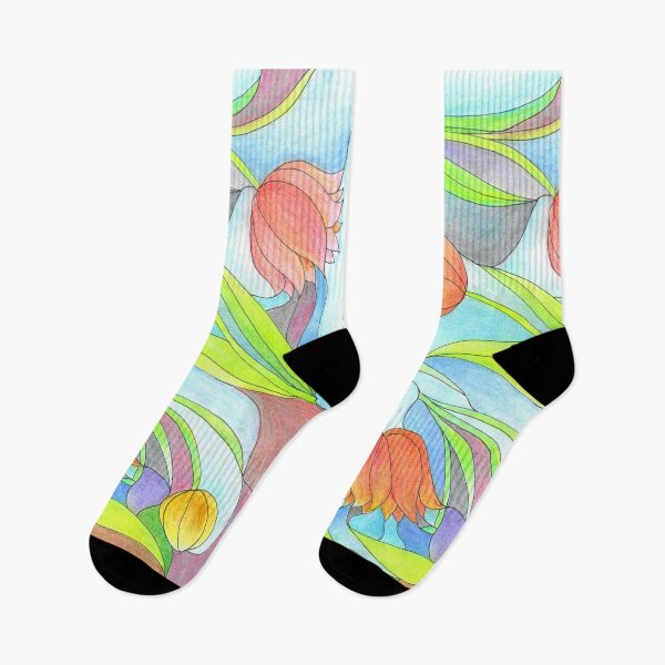 Item preview, Floral Pattern "Stylized Tulips" designed and sold by CarolineLembke.