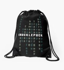 Pop Punk Word Find Drawstring Bag