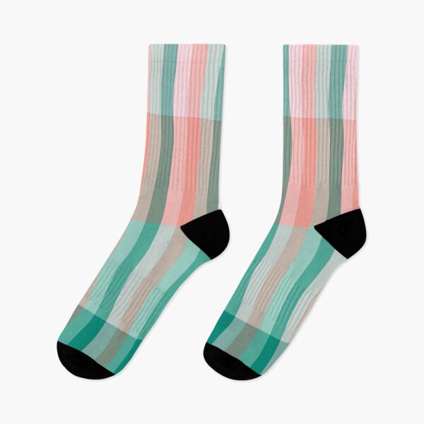 Item preview, Soft Pink  Peach Amber Yucca and Arbor Green Transluscent Stripes designed and sold by taiche.
