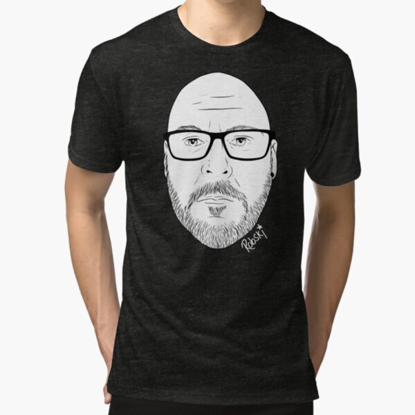 Darrin TS - black and white Tri-blend T-Shirt