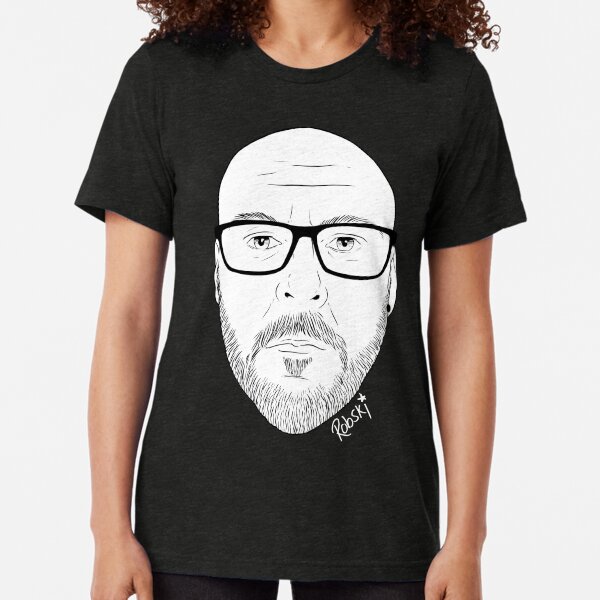 Darrin TS - black and white Tri-blend T-Shirt