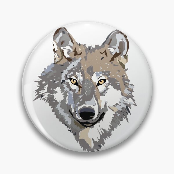 Item preview, Wolf's head designed and sold by fourretout.