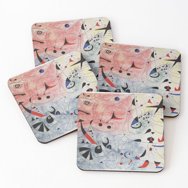 Item preview, Joan Miro Red and Blue designed and sold by bettypure.