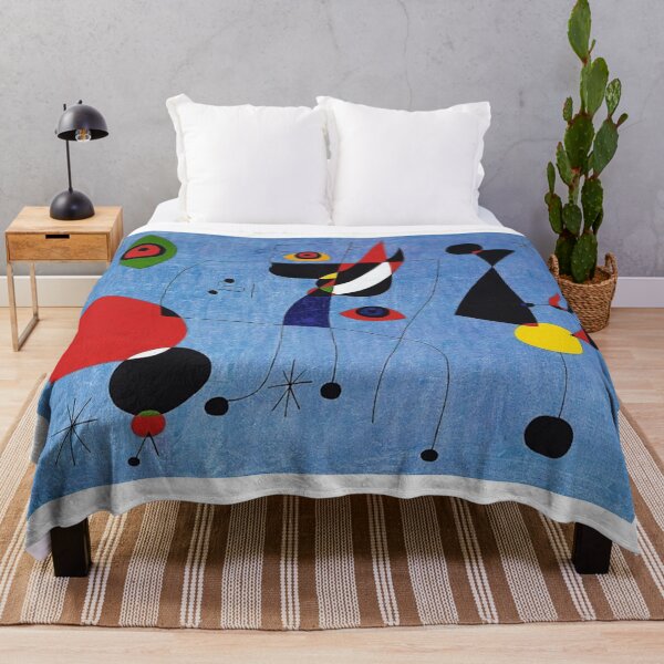 Item preview, Joan Miro Painting on Blue Background designed and sold by bettypure.
