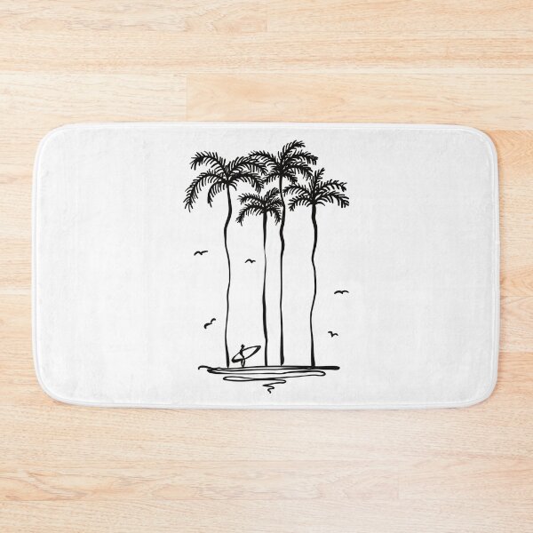 Item preview, Surfer Graphic Tee with Palm Trees - Palm Tree Shirt for Bali Vacation - Beach Shirt - Ocean Shirt - Cute Aloha Shirt - Hawaiian Surf Shirt designed and sold by Tom N..