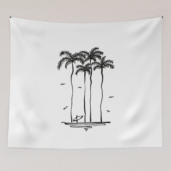 Item preview, Surfer Graphic Tee with Palm Trees - Palm Tree Shirt for Bali Vacation - Beach Shirt - Ocean Shirt - Cute Aloha Shirt - Hawaiian Surf Shirt designed and sold by Tom N..
