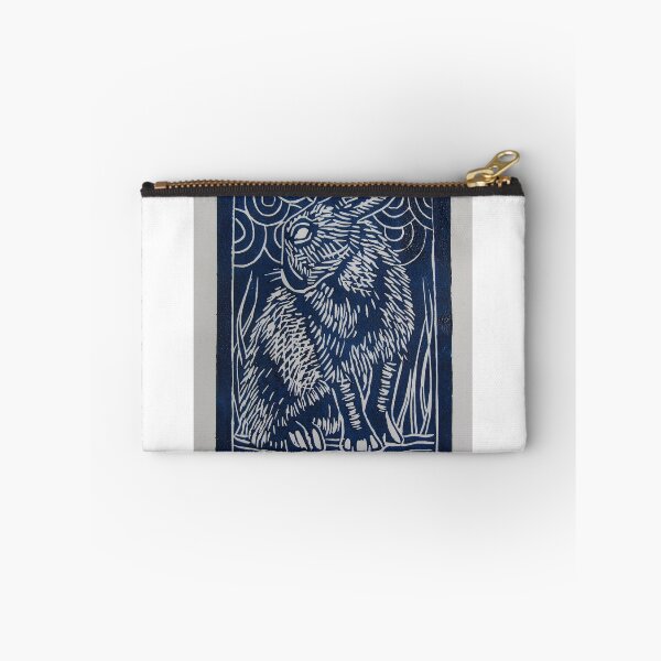 Item preview, Liebre joven. Linoprint. Impresoras de tinta en tarjeta de 15 x 23 cm designed and sold by crowleyronan123.