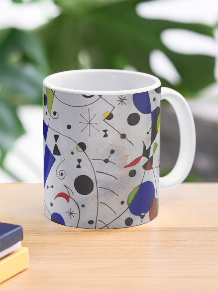 Thumbnail 1 of 6, Coffee Mug, Joan Miro Cat Encircled by the Flight of a Bird designed and sold by bettypure.
