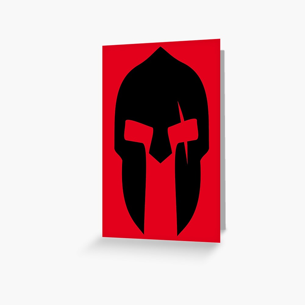 300 - Leonidas Spartan helmet Greeting Card for Sale by LiveForever |  Redbubble