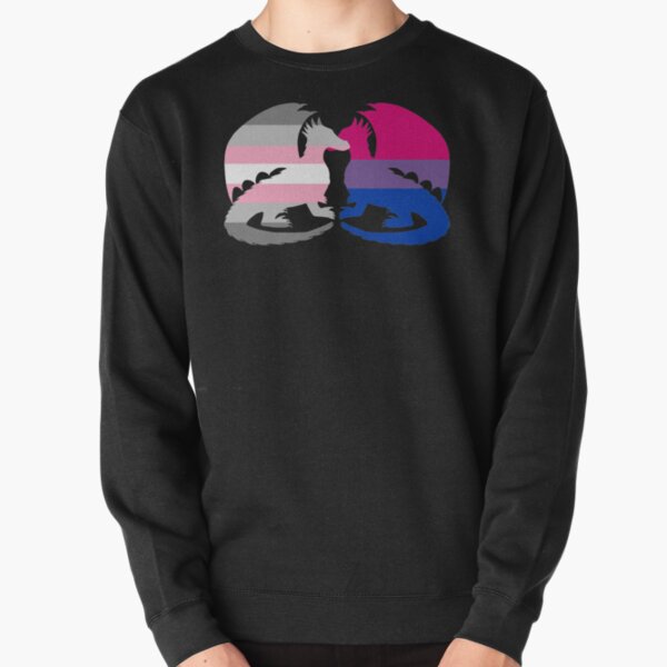 Bi Demigirl Pride Dragons Pullover Sweatshirt