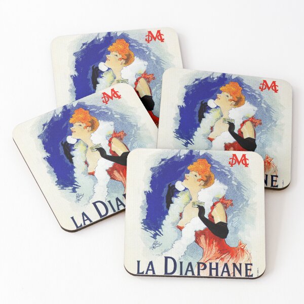 Item preview, Vintage belle époque Chéret rice powder (face powder) ad designed and sold by aapshop.