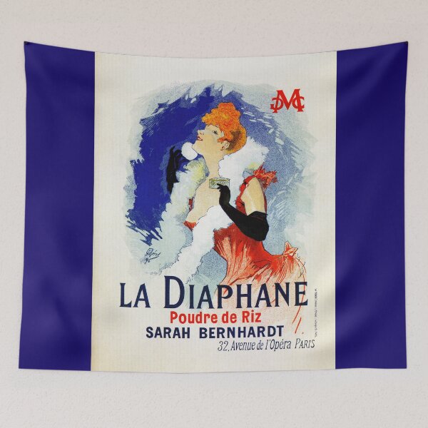 Item preview, Vintage belle époque Chéret rice powder (face powder) ad designed and sold by aapshop.