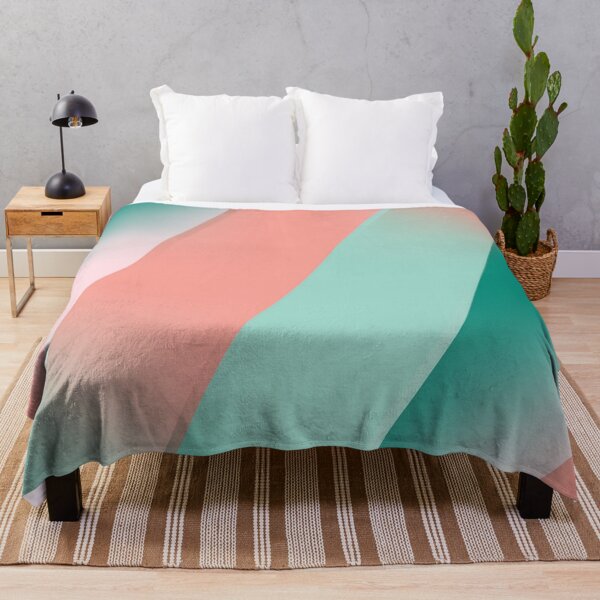 Item preview, Soft Pink Peach Amber Yucca and Arbor Green Seamless Ombre designed and sold by taiche.