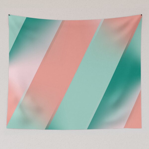 Item preview, Soft Pink Peach Amber Yucca and Arbor Green Seamless Ombre designed and sold by taiche.