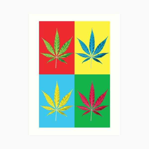 Weed Pop Art Art Print