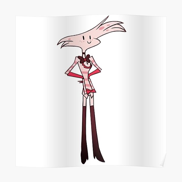 tiny/chibi/simple angel dust sticker Poster