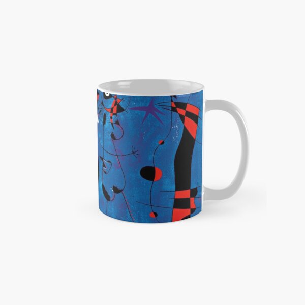 Item preview, Joan Miro Red Shapes on Blue designed and sold by bettypure.