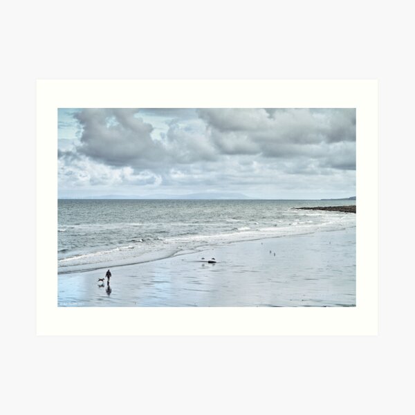 man and dog Art Print