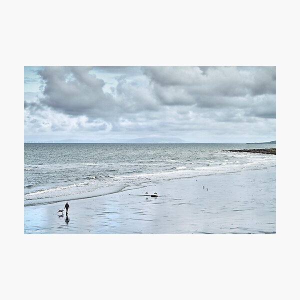 man and dog Photographic Print