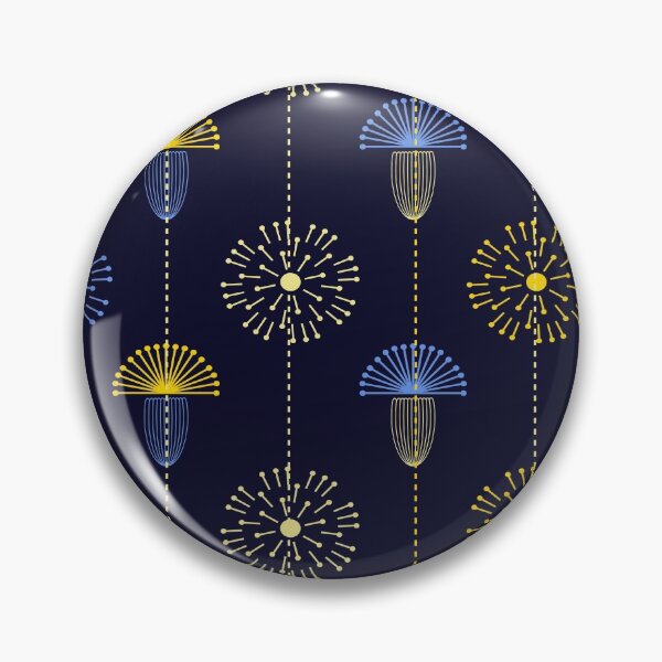 Item preview, yellow & blue dandelions designed and sold by lanolga.
