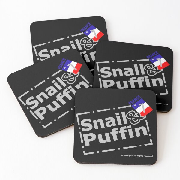 Item preview, Snail and Puffin French Flag Stamp 2 designed and sold by MeyrellesMartin.