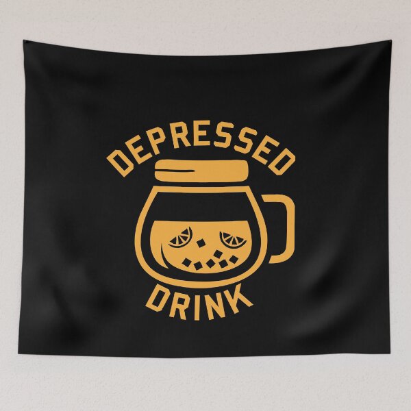 Item preview, Depressed drink - depressed life designed and sold by lukas754.
