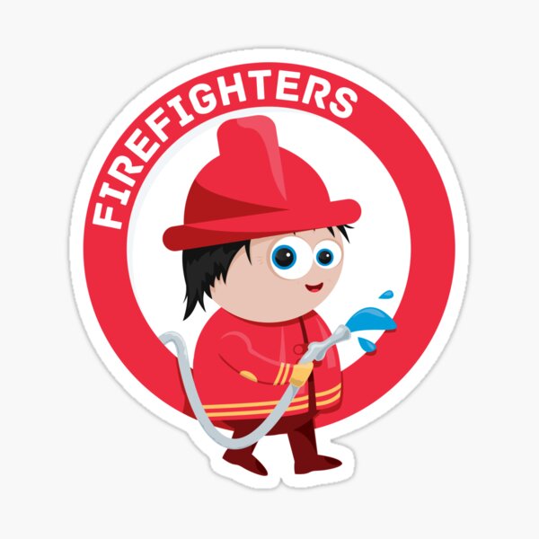 Funny Firefighter Stickers Redbubble