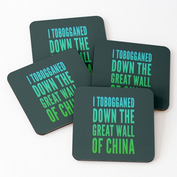 Item preview, I Tobogganed Down The Great Wall Of China designed and sold by madtoyman.