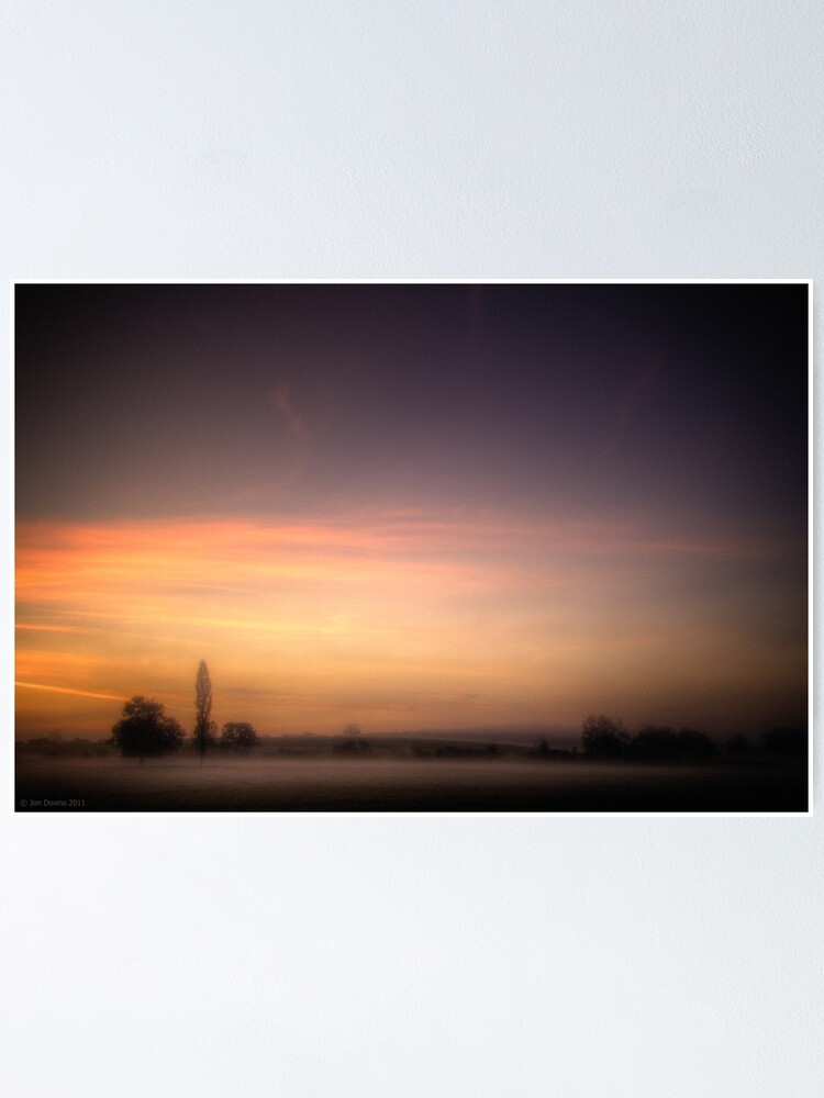 Alternate view of mist near Roade Poster