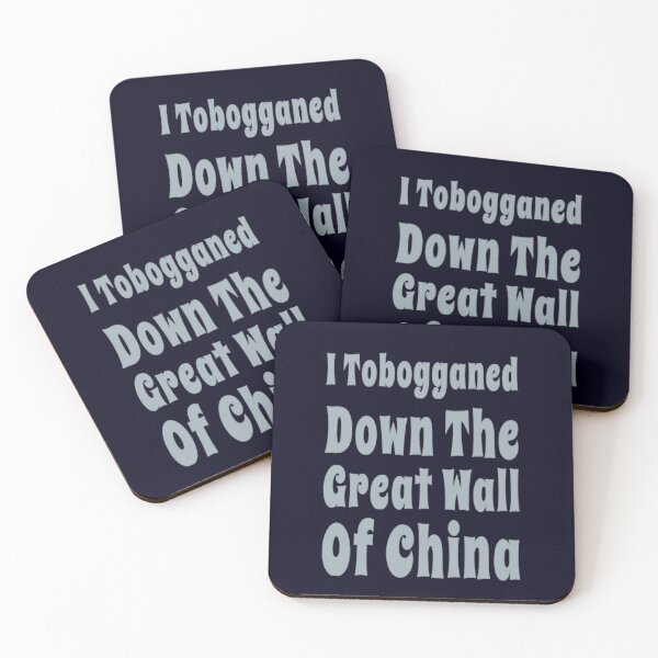 Item preview, I Tobogganed Down The Great Wall Of China designed and sold by madtoyman.