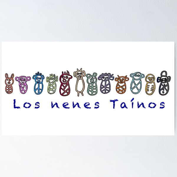 Vista previa del artículo con la obra «Los nenes Tainos», diseñado y vendido por SoLunAgua ..