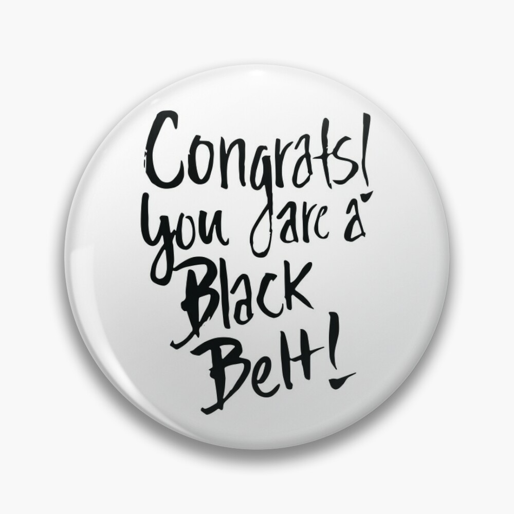 Black Looks Good on You Belt Grading Greeting Card Jiu 